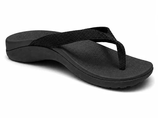 Premium Orthotic Flip Flops — Black, view 2 of 6