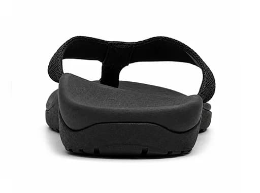 Premium Orthotic Flip Flops — Black, view 3 of 6