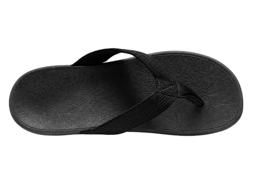 Premium Orthotic Flip Flops — Black, view 5 of 6