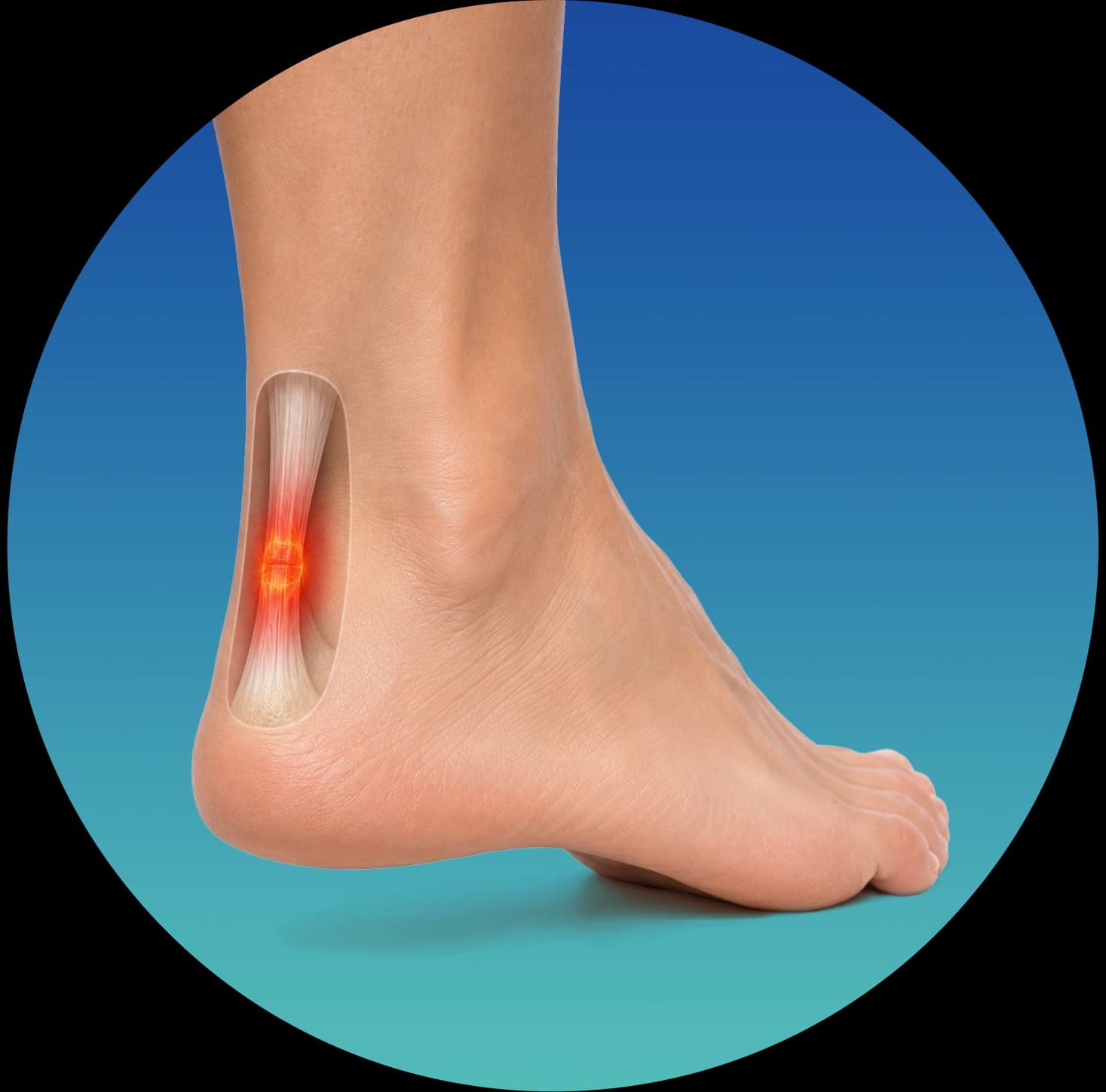 Achilles tendonitis — inflammation of the tendon connecting calf to heel